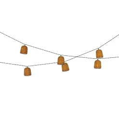 Luminaire Jardin|Eclairage Extérieur|KAEMINGK Guirlande lumineuse solaire résine tressée 8 LED (2,10 m) Campagne Naturel