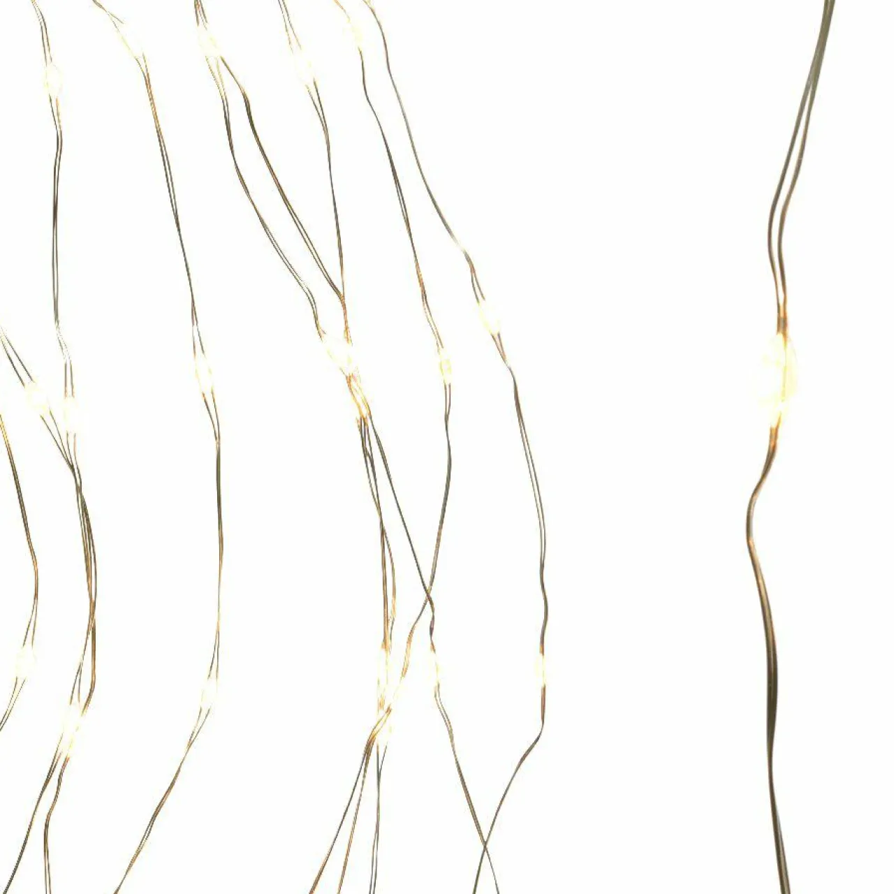 Guirlande Lumineuse|KAEMINGK Guirlande rideau pour sapin H1,80 m 408 Micro LED câble argent Blanc chaud Blanc Chaud - câble argent