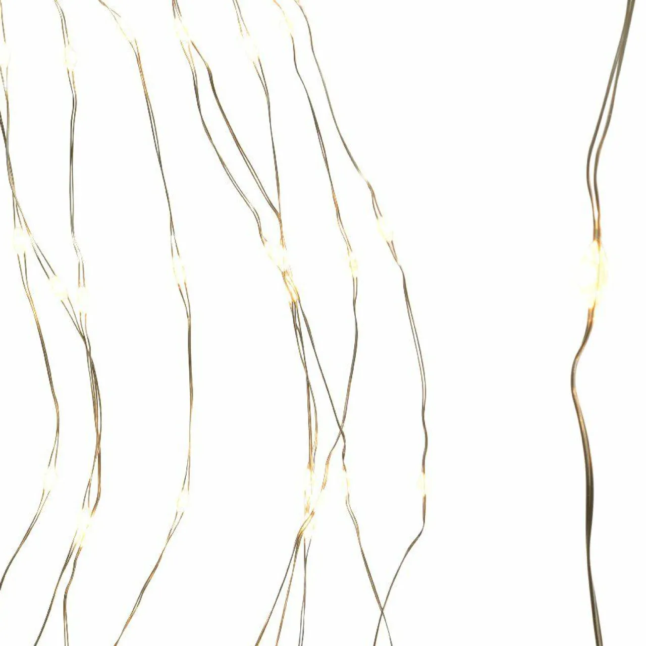 Guirlande Lumineuse|KAEMINGK Guirlande rideau pour sapin H2,10 m 672 Micro LED câble argent Blanc chaud Blanc Chaud - câble argent