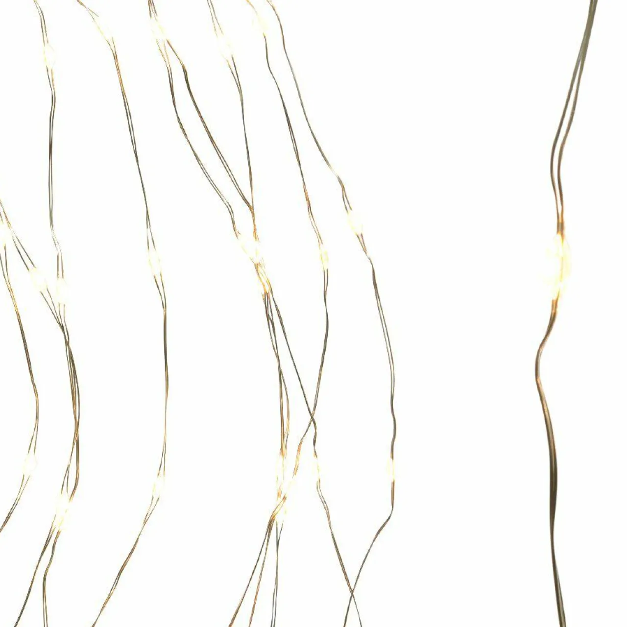 Guirlande Lumineuse|KAEMINGK Guirlande rideau pour sapin H2,40 m 832 Micro LED câble argent Blanc chaud Blanc Chaud - câble argent