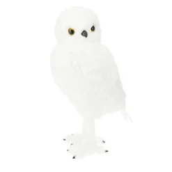 Père Noël, Animaux Et Personnage|KOOPMAN Hiboux de Noël (H49 cm) Floconis Blanc