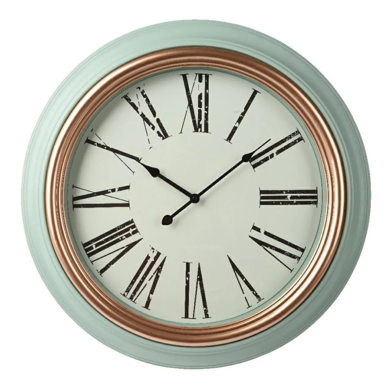 Horloge|#N/A Horloge murale (D61 cm) Cornouailles menthe Vert