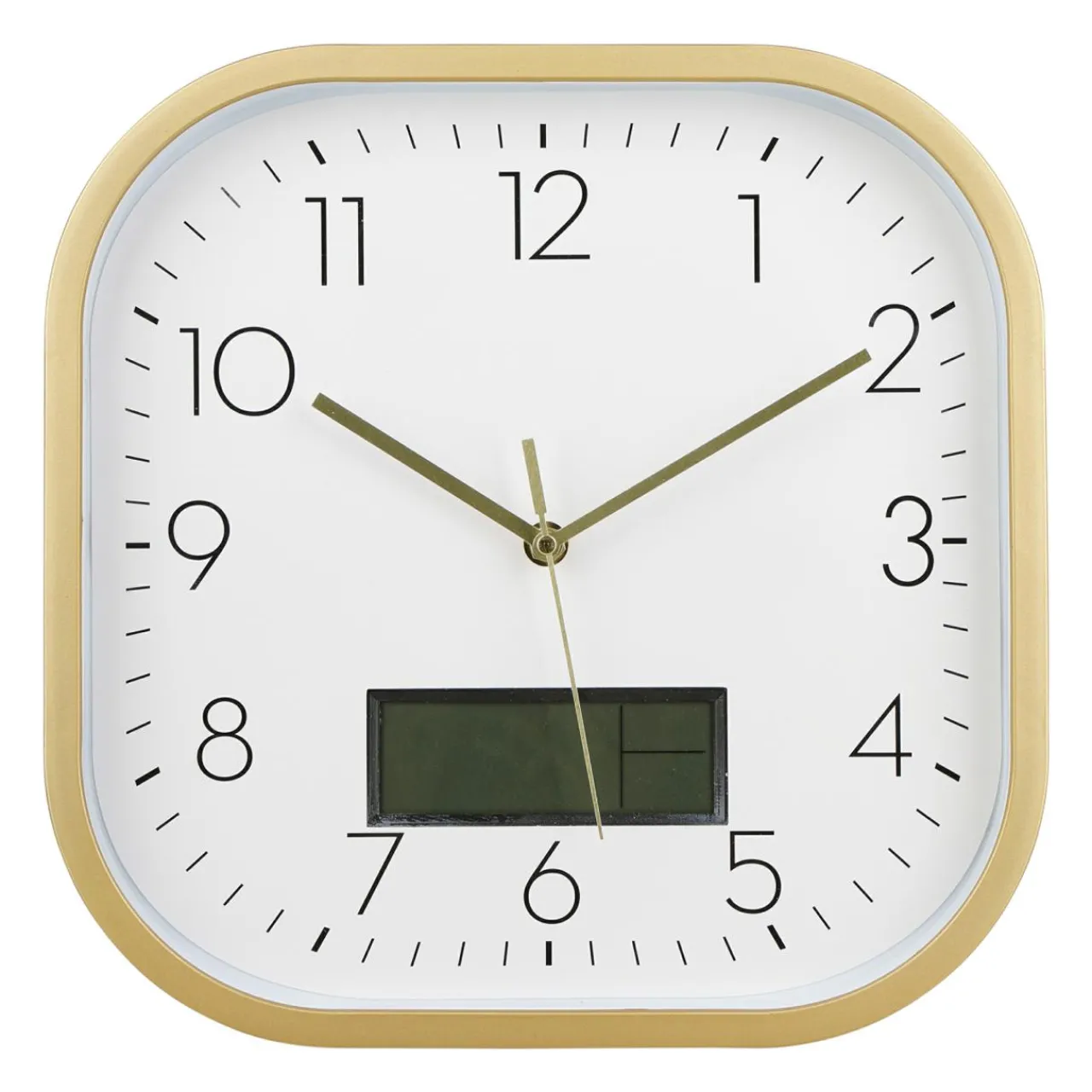 Horloge|OSTARIA Hloge murale digitale plastique (30 cm) Timy Or