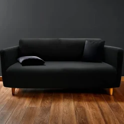 Housse De Canapé, Chaise|douceur d'intu017drieur Housse de canapé extensible (225 x 245 cm) Mila Noir