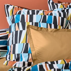 Housse De Couette|TRADI LINGE Housse de couette coton (300 x 240 cm) Pietro Multicolore