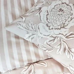 Housse De Couette|EMINZA Housse de couette coton (200 x 200 cm) Lara Beige