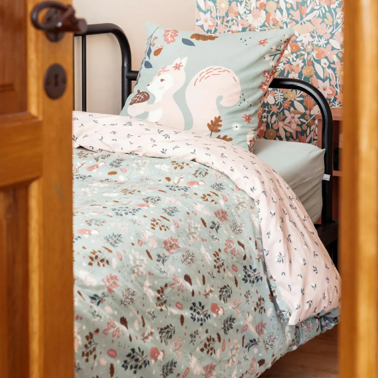 Linge De Lit Enfant|Linge De Lit Enfant|L'EFFET PAPILLON Housse de couette et deux taies enfant coton (240 x 220 cm) Tamia Multicolore