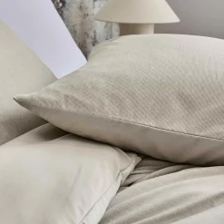 Parure De Lit|Housse De Couette|douceur d'intu017drieur Housse de couette et deux taies d'oreiller microfibre (240 x 220 cm) Azura Beige