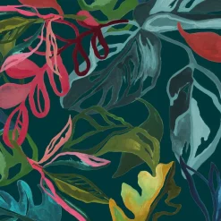 Parure De Lit|Housse De Couette|ATMOSPHERA Housse de couette et deux taies coton (240 x 220 cm) Selva Multicolore