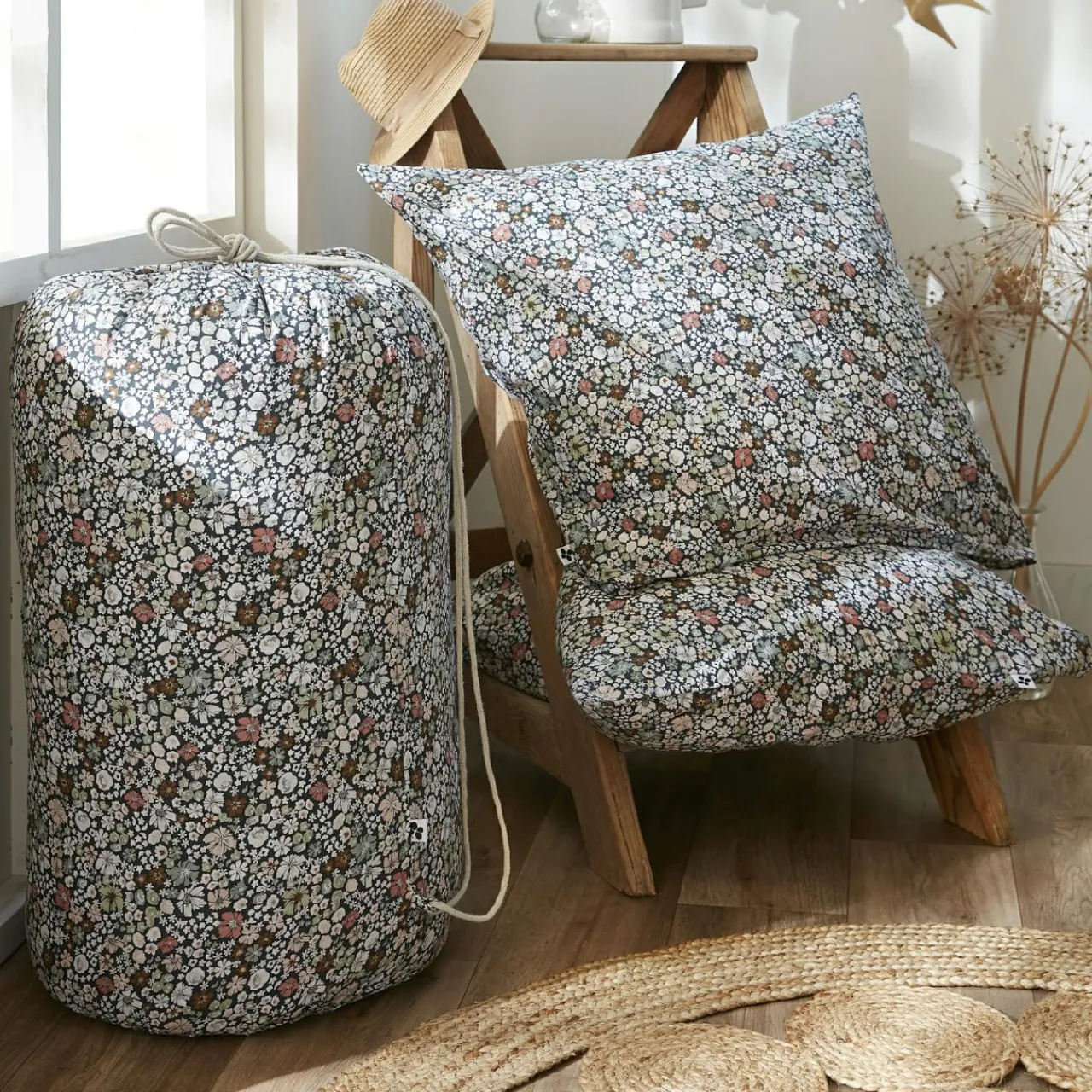 Parure De Lit|Housse De Couette|L'EFFET PAPILLON Housse de couette et deux taies coton (200 x 200 cm) Malia Multicolore