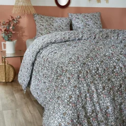 Parure De Lit|Housse De Couette|L'EFFET PAPILLON Housse de couette et deux taies coton (260 x 240 cm) Malia Multicolore