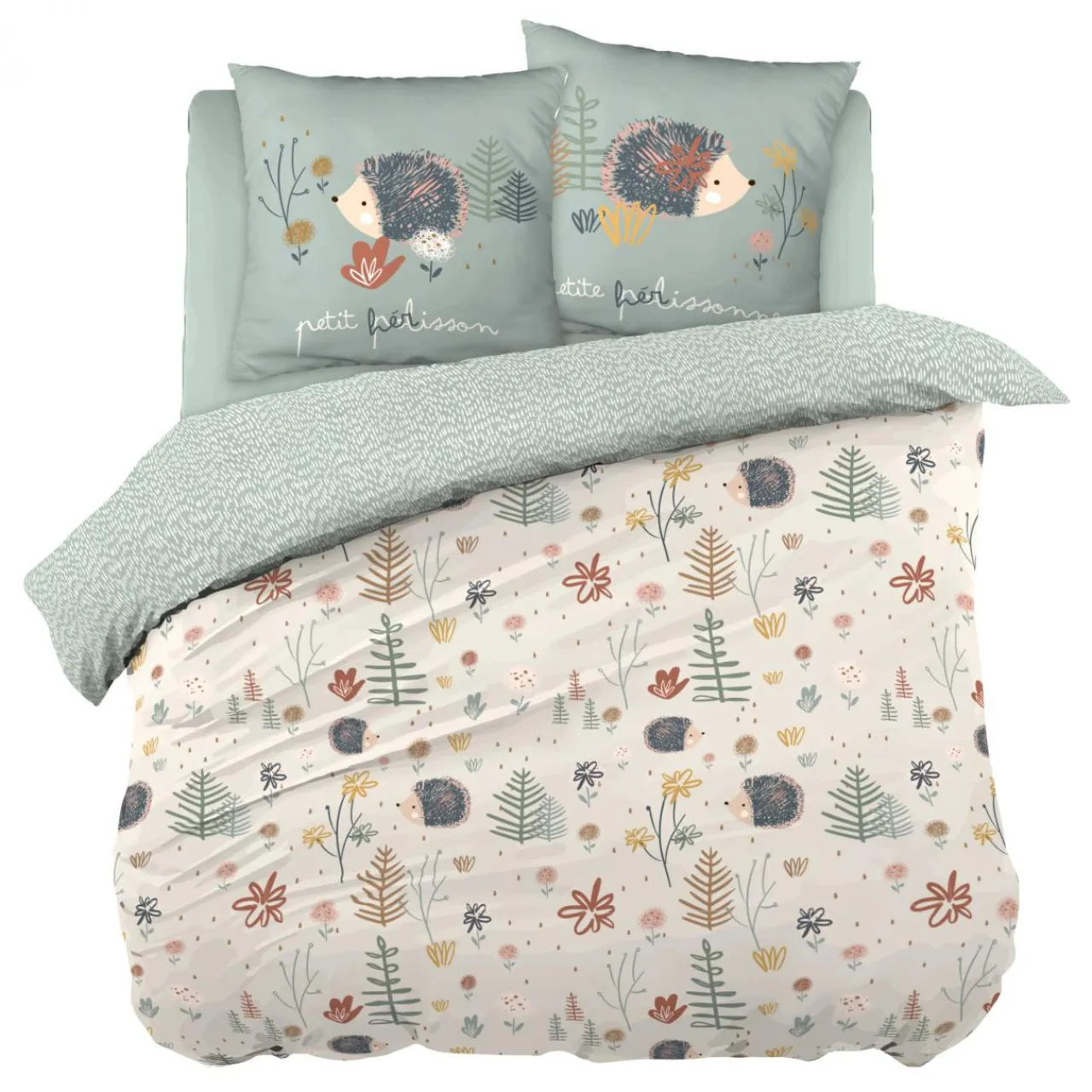 Linge De Lit Enfant|Linge De Lit Enfant|L'EFFET PAPILLON Housse de couette et deux taies enfant coton (200 x 200 cm) Polisson Multicolore