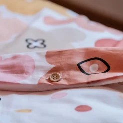 Linge De Lit Enfant|Linge De Lit Enfant|l'Effet Papillon Housse de couette et une taie enfant coton (140 x 200 cm) Barbotine Multicolore