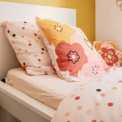 Linge De Lit Enfant|Linge De Lit Enfant|l'Effet Papillon Housse de couette et une taie enfant coton (140 x 200 cm) Barbotine Multicolore