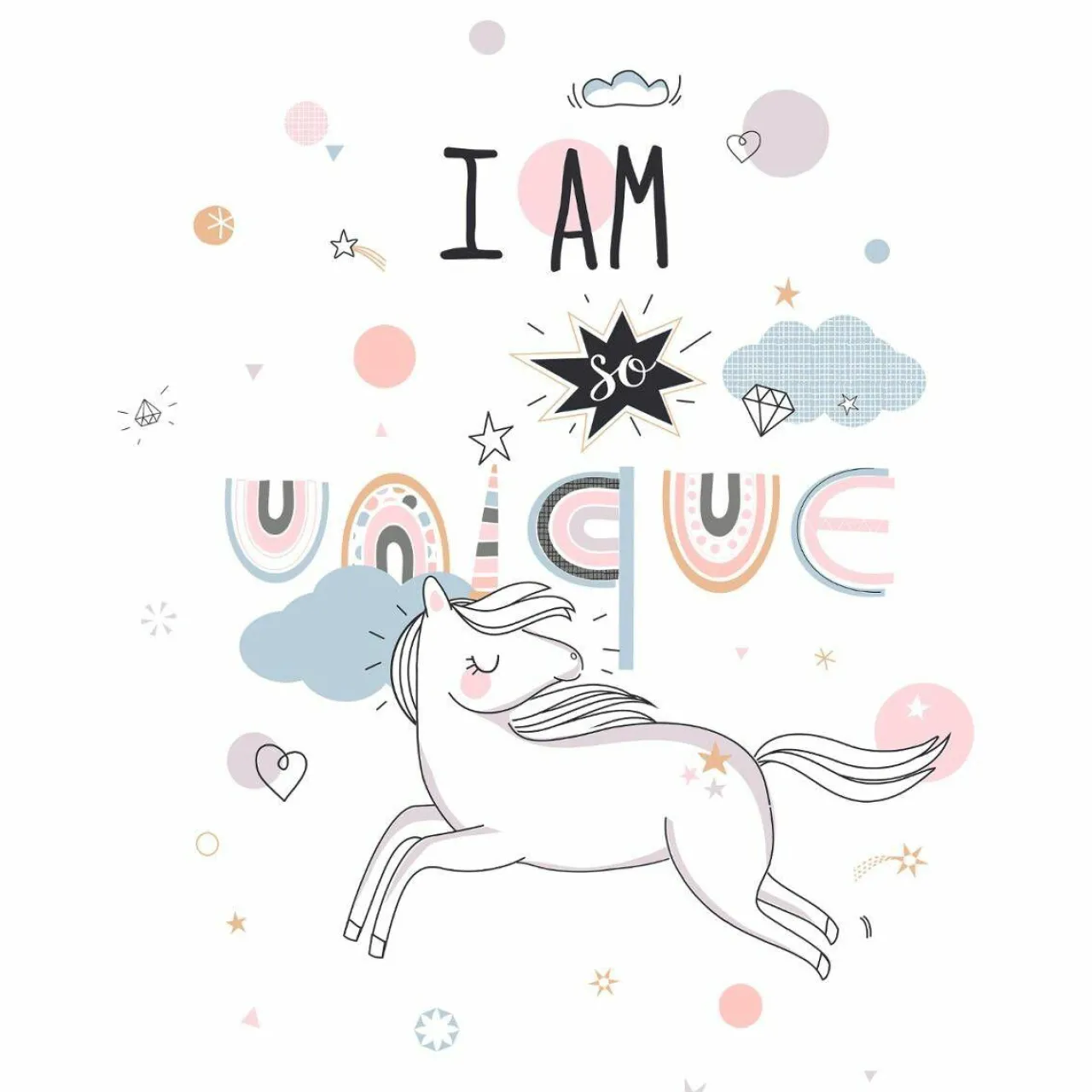 Linge De Lit Enfant|Linge De Lit Enfant|Atmosphera createur d'interieur for kids Housse de couette et une taie enfant coton (140 x 200 cm) Licorne Rose