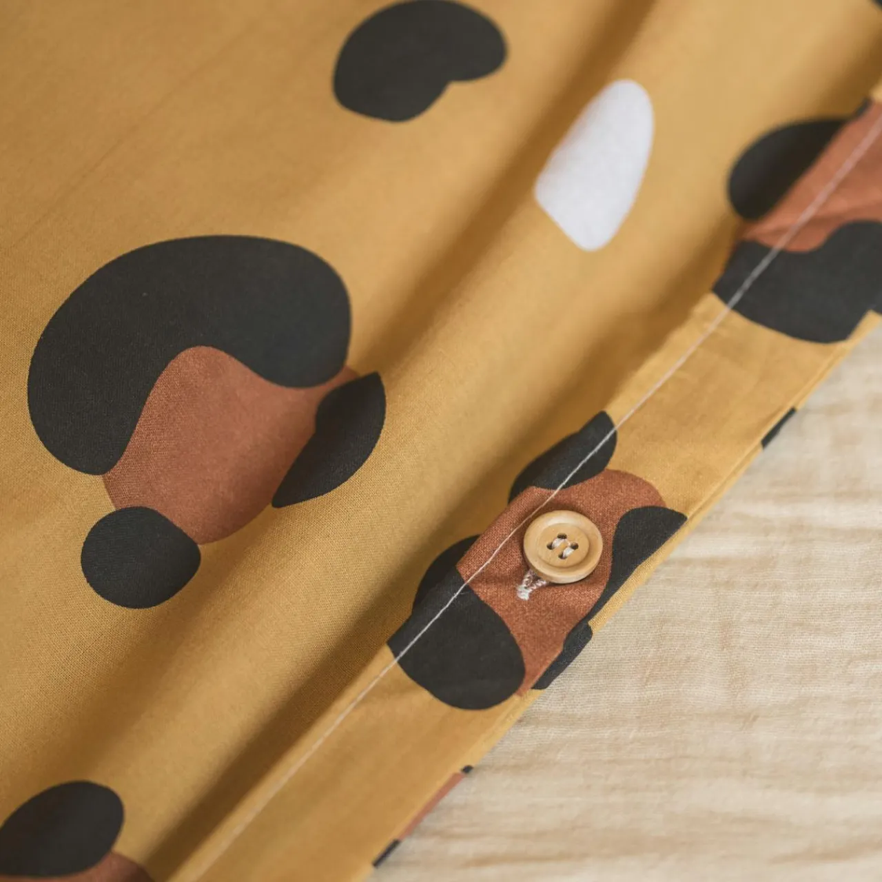 Linge De Lit Enfant|Linge De Lit Enfant|l'Effet Papillon Housse de couette et une taie enfant coton (140 x 200 cm) Lola Caramel