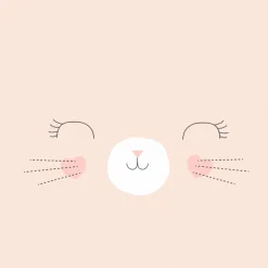 Linge De Lit Enfant|Linge De Lit Enfant|Atmosphera createur d'interieur for kids Housse de couette et une taie enfant coton (140 x 200 cm) Chat Rose