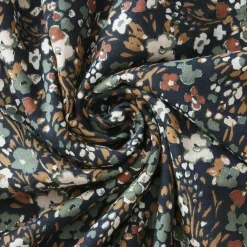 Housse De Couette|EMINZA Housse de couette gaze de coton (260 x 240 cm) Constance Bleu nuit