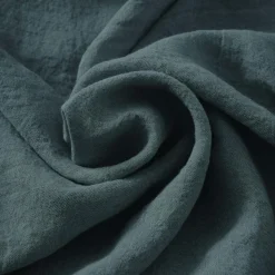 Housse De Couette|EMINZA Housse de couette lin lavé (240 x 220 cm) Louise Gris ardoise