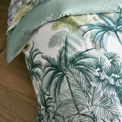 Housse De Couette|TRADILINGE Housse de couette percale de coton (240 x 220 cm) Trinidad Mousson e Vert