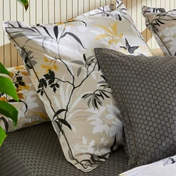 Housse De Couette|TRADILINGE Housse de couette percale de coton (260 x 240 cm) Asia Beige