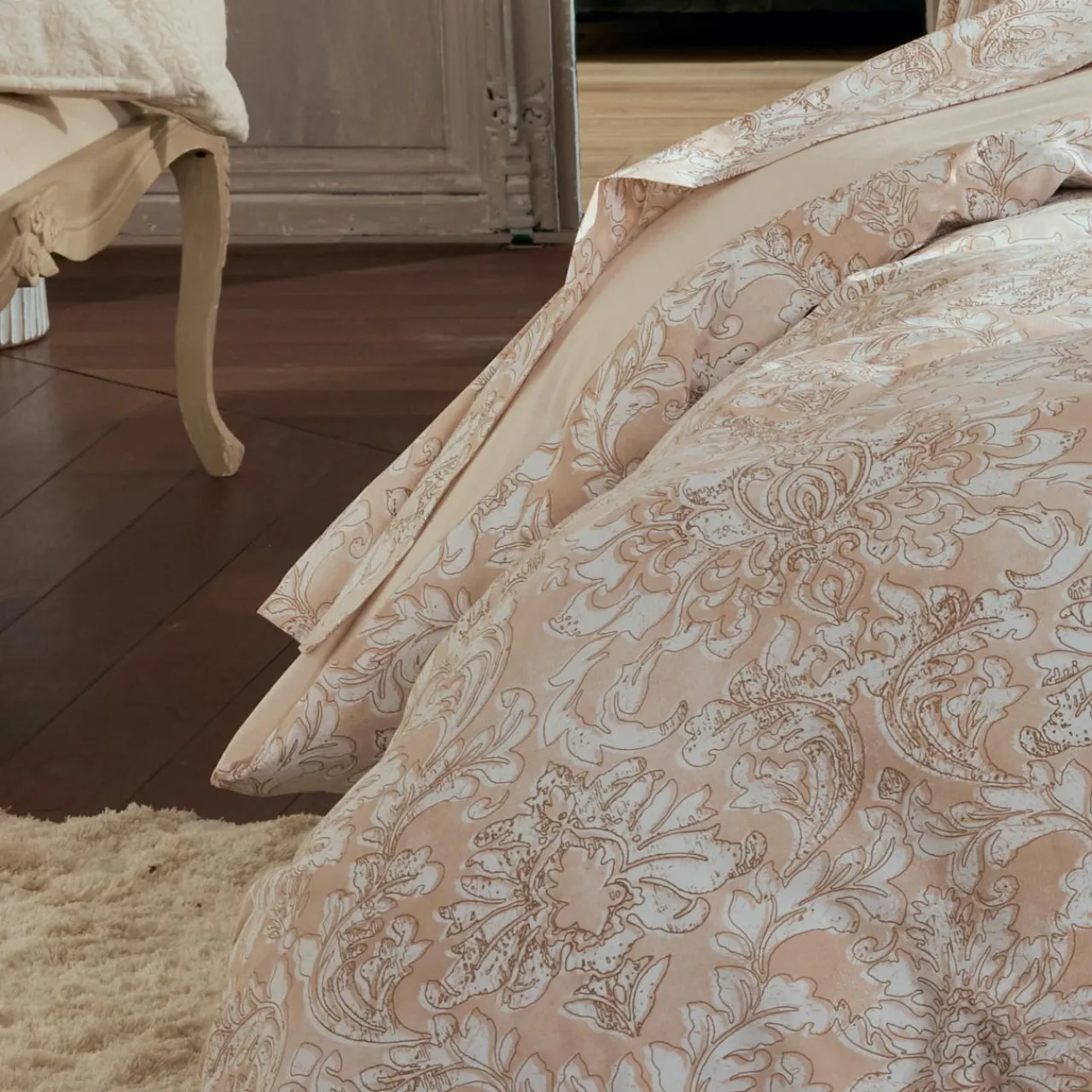 Housse De Couette|TRADI LINGE Housse de couette percale de coton (140 x 200 cm) Palazzo Beige