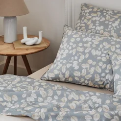 Housse De Couette|TRADILINGE Housse de couette percale de coton (280 x 240 cm) Lison e Gris