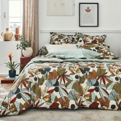 Housse De Couette|TRADILINGE Housse de couette percale de coton (200 x 200 cm) Cascade Multicolore