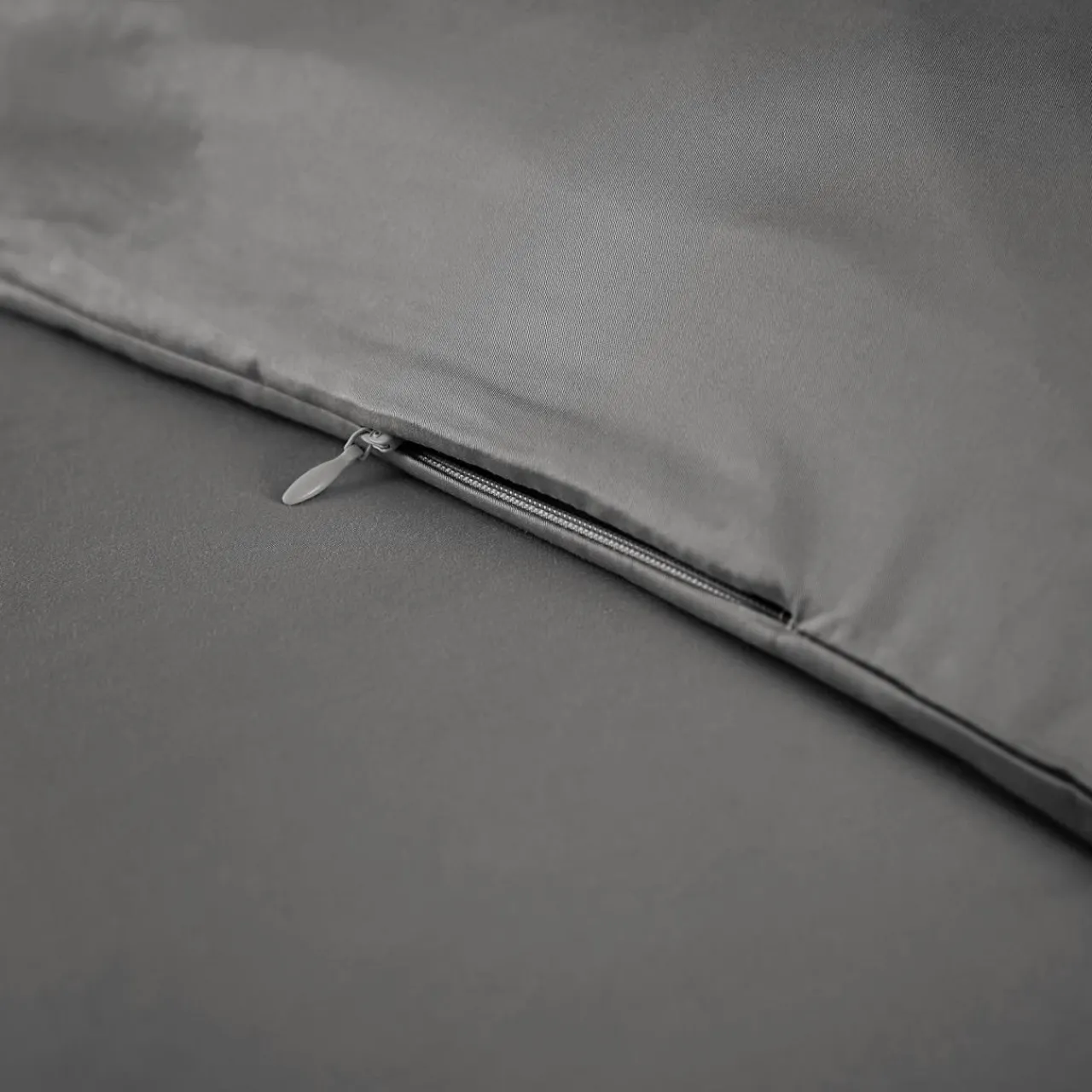 Housse De Couette|EMINZA Housse de couette satin de bambou (240 x 220 cm) Sienna granit Gris