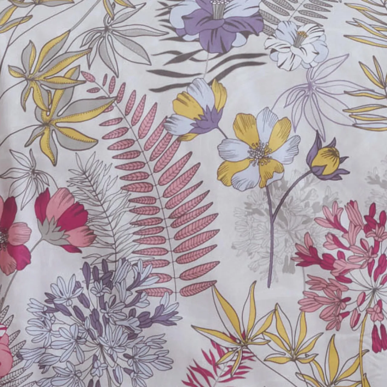 Housse De Couette|TRADILINGE Housse de couette satin de coton (280 x 240 cm) Anaïs Multicolore