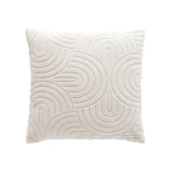 Coussin Et Housse|douceur d'intu017drieur Housse de coussin carrée bouclette (40 x 40 cm) Solly he Blanc