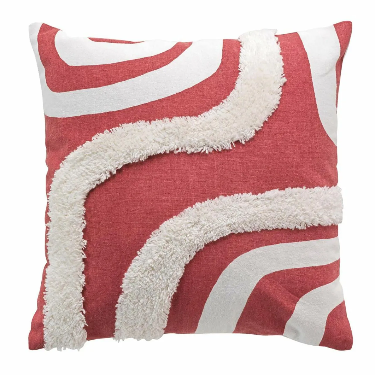 Coussin Et Housse|DOUCEUR D'INTERIEUR Housse de coussin carrée coton (40 x 40 cm) Mirade Terracotta