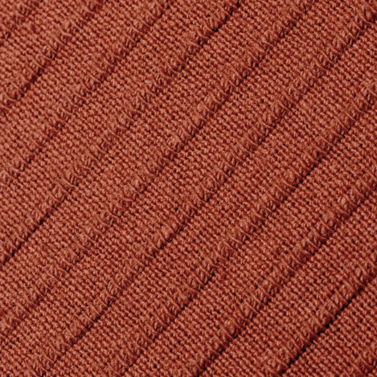 Coussin Et Housse|EMINZA Housse de coussin carrée coton tissé (40 x 40 cm) Léa Terracotta