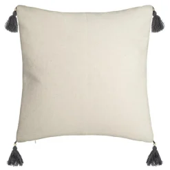 Coussin Et Housse|ATMOSPHERA Housse de coussin carrée coton (40 x 40 cm) Azteq Pampil Ecru