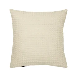 Coussin Et Housse|EMINZA Housse de coussin carrée coton nid d'abeille (40 x 40 cm) Maya pampa Beige