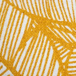 Coussin Et Housse|ATMOSPHERA Housse de coussin carrée coton (40 x 40 cm) Tropik Jaune ocre