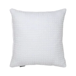 Coussin Et Housse|EMINZA Housse de coussin carrée coton nid d'abeille (40 x 40 cm) Maya he Blanc