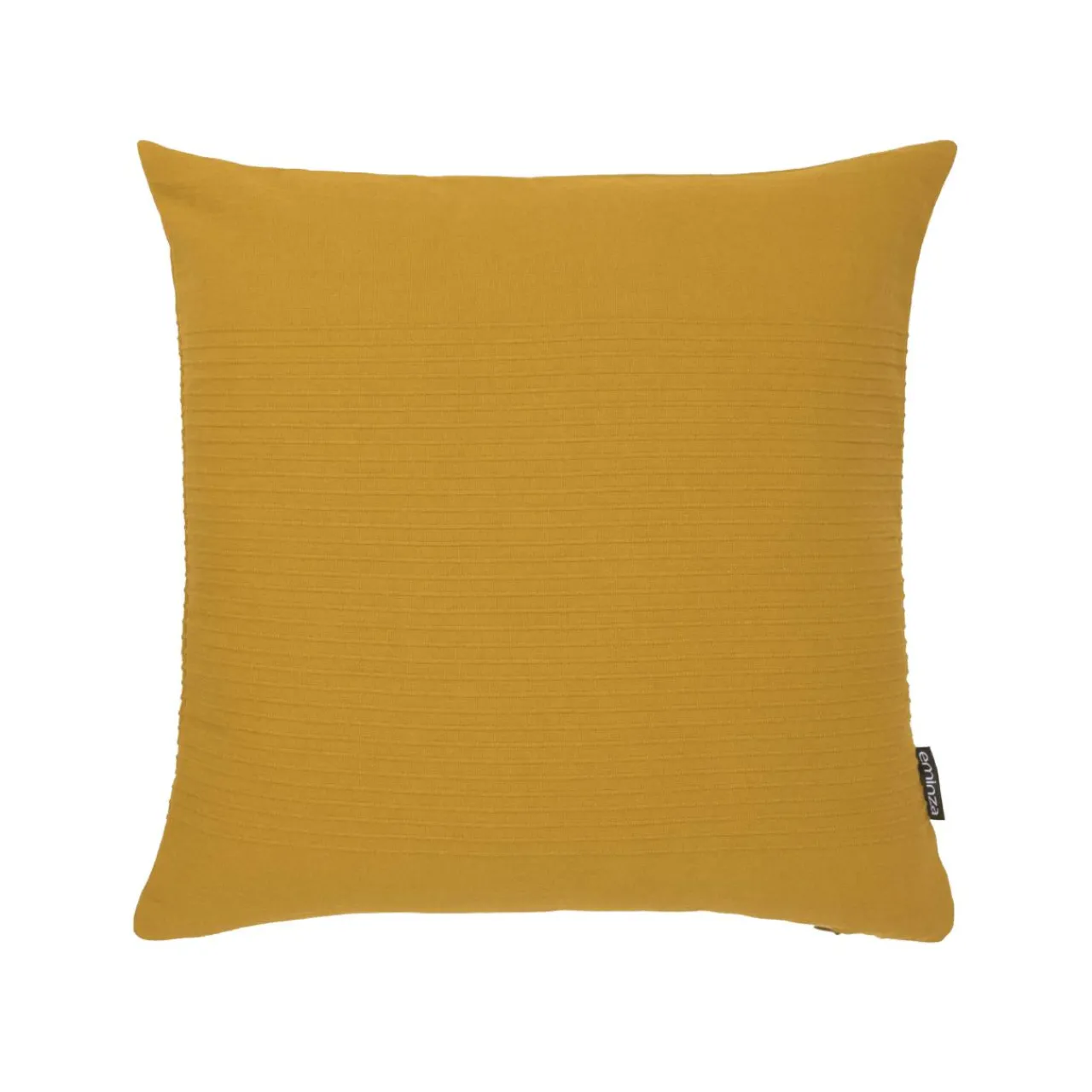 Coussin Et Housse|EMINZA Housse de coussin carrée coton tissé (40 x 40 cm) Léa Jaune safran