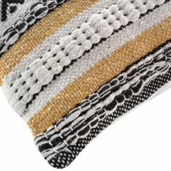 Coussin Et Housse|DOUCEUR D'INTERIEUR Housse de coussin carrée coton (40 x 40 cm) Elna Jaune ocre