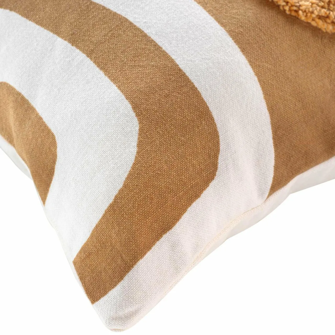 Coussin Et Housse|DOUCEUR D'INTERIEUR Housse de coussin carrée coton (40 x 40 cm) Mirade Camel