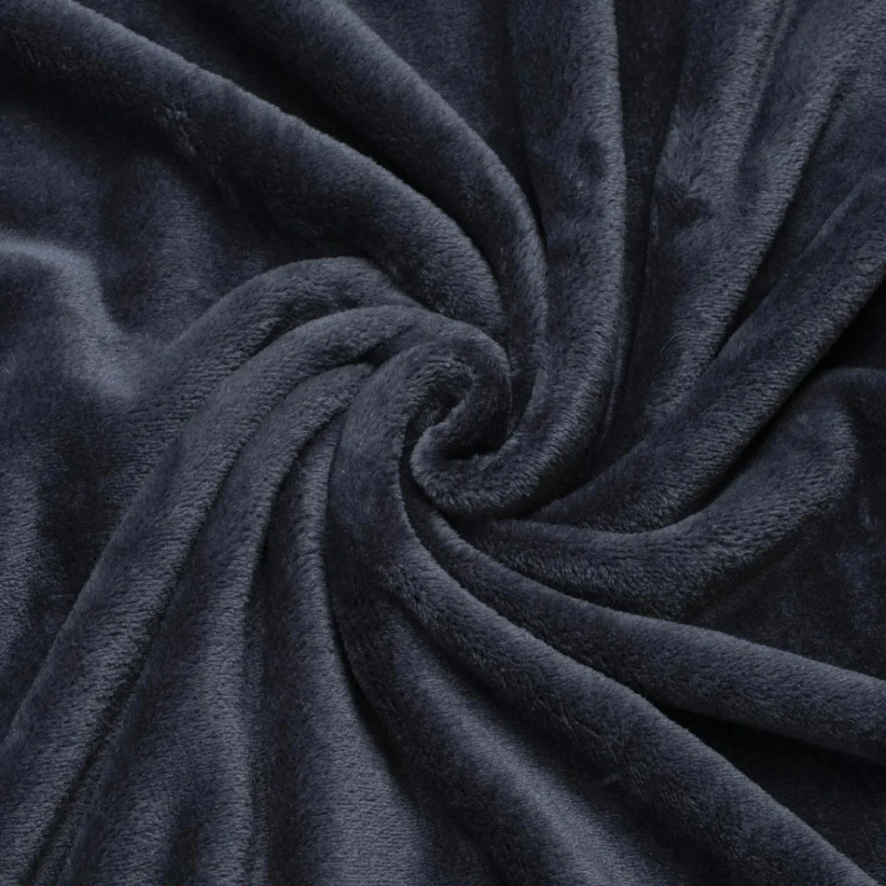 Coussin Et Housse|EMINZA Housse de coussin carrée flanelle (60 x 60 cm) Didou Gris Anthracite