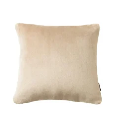 Coussin Et Housse|EMINZA Housse de coussin carrée flanelle (45 x 45 cm) Didou glacé Marron