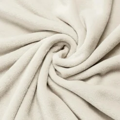 Coussin Et Housse|EMINZA Housse de coussin carrée flanelle (60 x 60 cm) Didou grège Beige