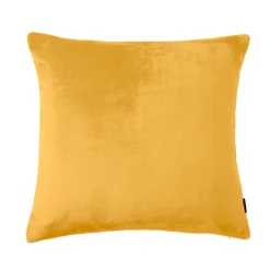 Coussin Et Housse|EMINZA Housse de coussin carrée flanelle (60 x 60 cm) Didou Jaune moutarde