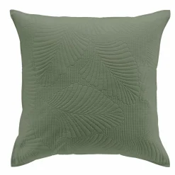Coussin Et Housse|DOUCEUR D'INTERIEUR Housse de coussin carrée microfibre (60 x 60 cm) Palombine Vert kaki
