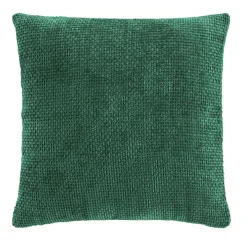 Coussin Et Housse|douceur d'intu017drieur Housse de coussin carrée velours chenille (40 x 40 cm) Leo cédre Vert