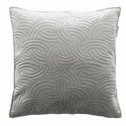 Coussin Et Housse|DOUCEUR D'INTERIEUR Housse de coussin carrée velours (60 x 60 cm) Solange e Gris