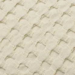 Coussin Et Housse|EMINZA Housse de coussin rectangulaire coton nid d'abeille (30 x 50 cm) Maya pampa Beige