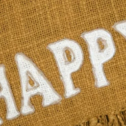 Plaid Et Jeté|STOF Jeté de canapé coton (125 x 150 cm) Happy curry Jaune