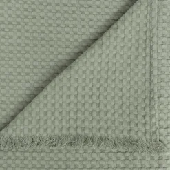 Couvre-Lit Et Édredon|ATMOSPHERA Jeté de lit coton (130 x 180 cm) Widdy céladon Vert